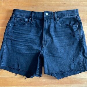 Gap black denim shorts